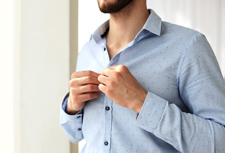 Blue Button Up