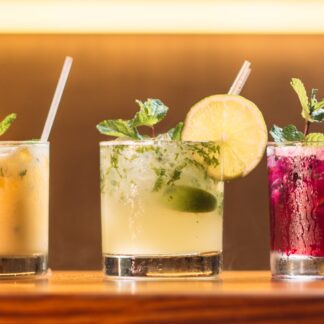 Hand-Blown Water Glasses, Set of 4